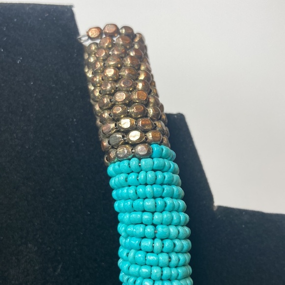 Multi Seed Bead Chocker Necklace 15" 3.5" Extender - Picture 5 of 12